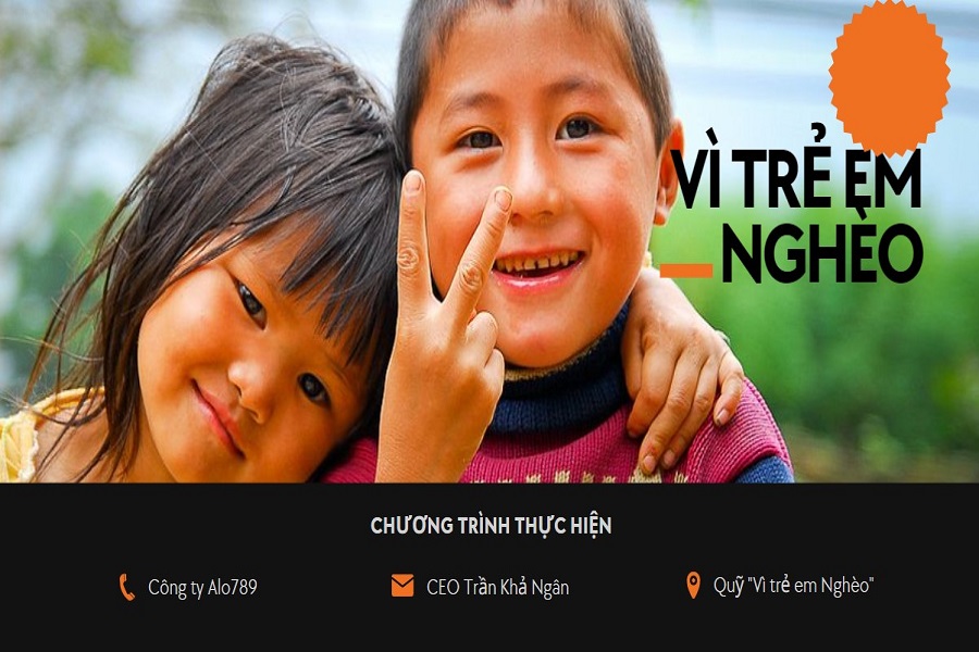 CEO Alo789 Trần Khả Ngân quyên góp 100 triệu cho quỹ "Vì trẻ em nghèo"